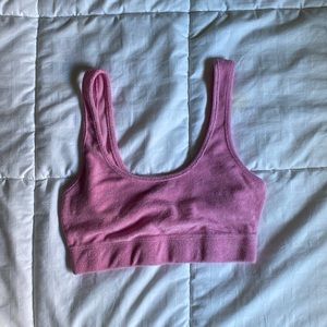 ZARA terry cloth crop tank (see matching bottoms)